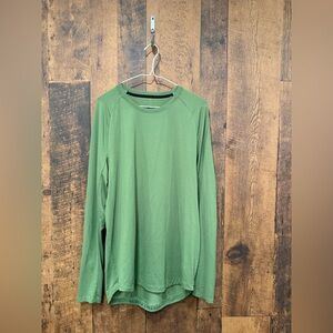 Lululemon men’s Drysense Green Long Sleeve Shirt large